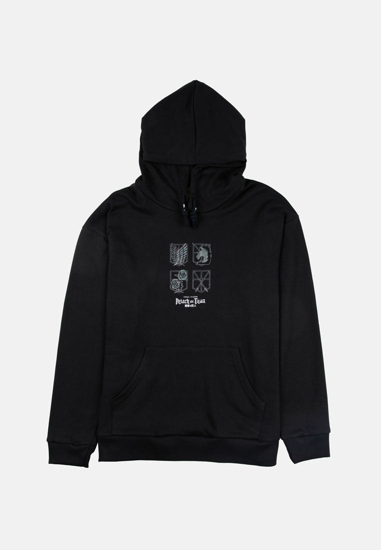 Cheetah Men x AOT Graphic Oversized Long Sleeve Hoodies - 61208