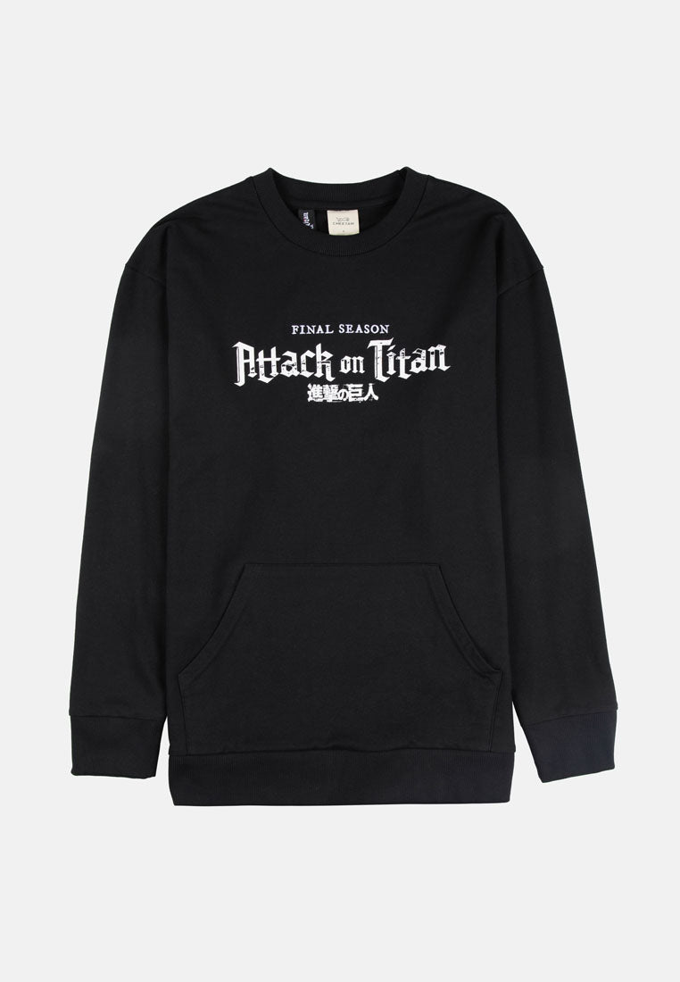 Cheetah Men x AOT Graphic Oversized Long Sleeve  Sweatshirt - 61210