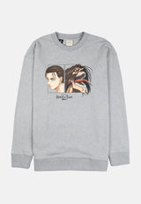 Cheetah Men x AOT Graphic Oversized Long Sleeve  Sweatshirt - 61212
