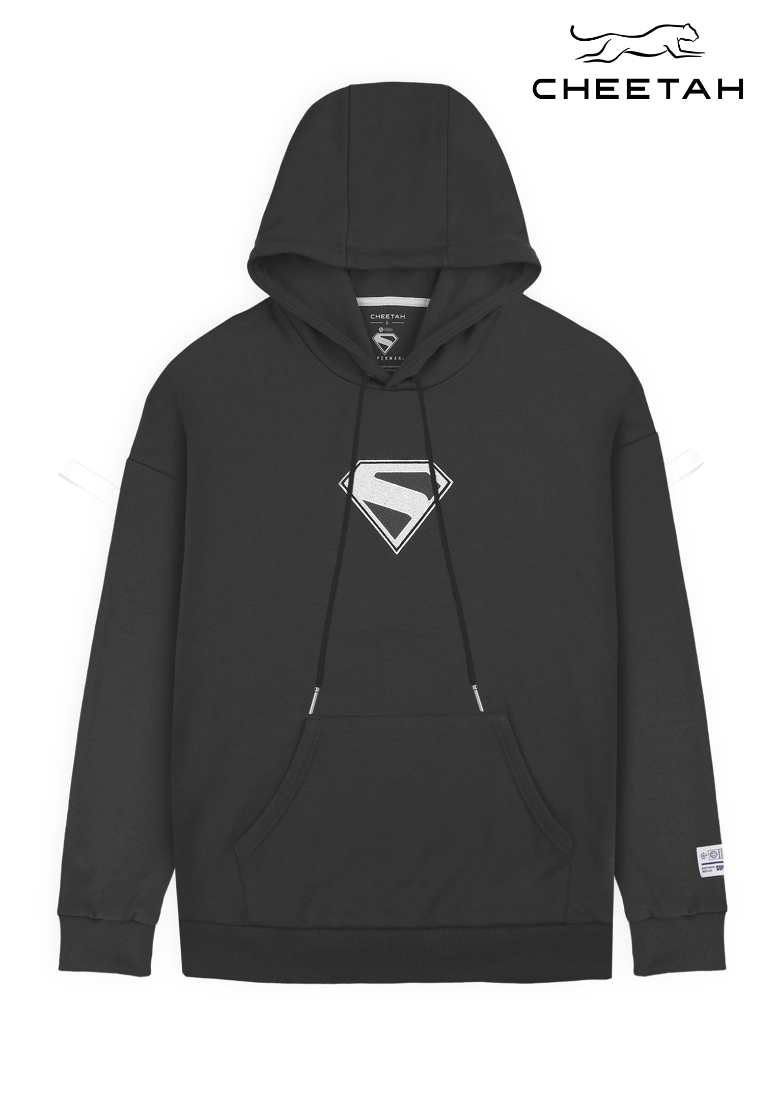 Cheetah Men Baju Lelaki Superman Movie Oversized Cotton Blend Long Sleeve Hoodies - 61360 (Limited Edition)