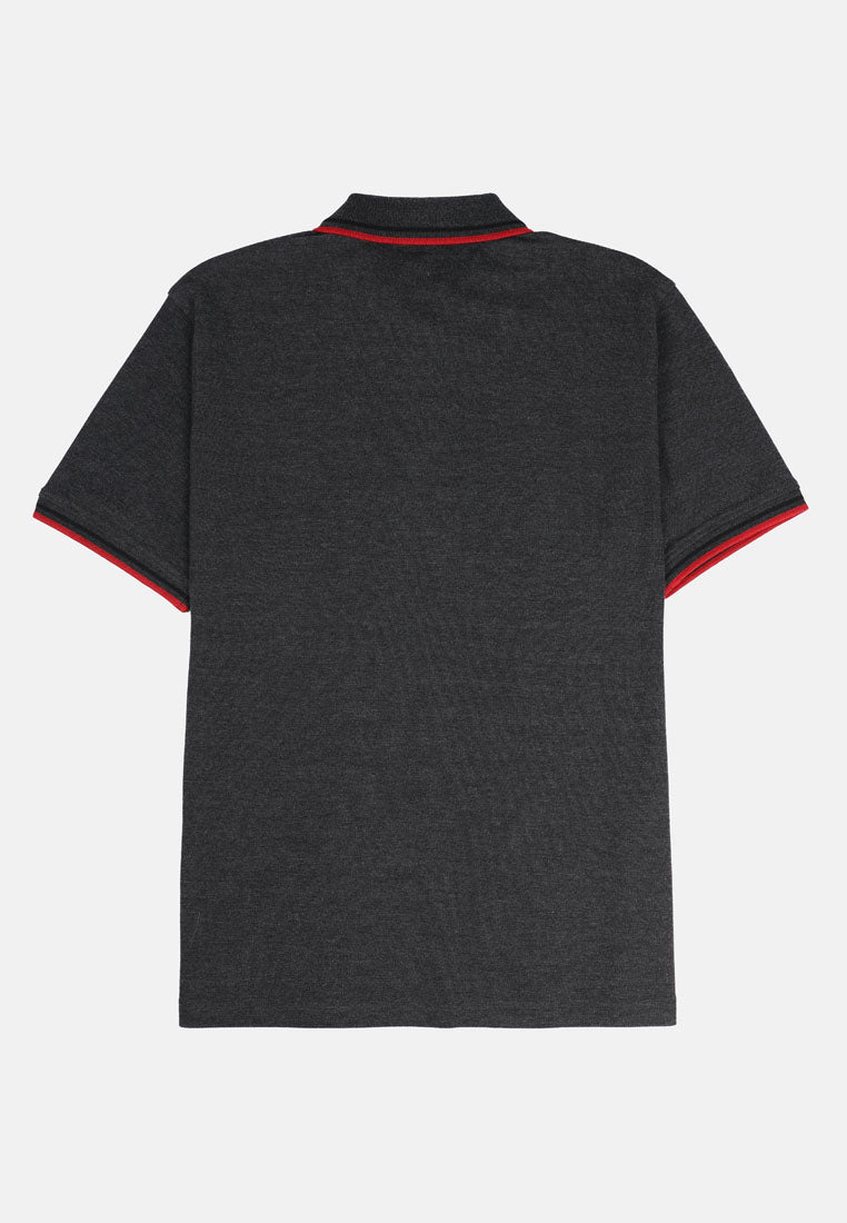 Cheetah Premium Cotton Pique Short Sleeve Polo Shirt With Tipping Collar - 76702(R)