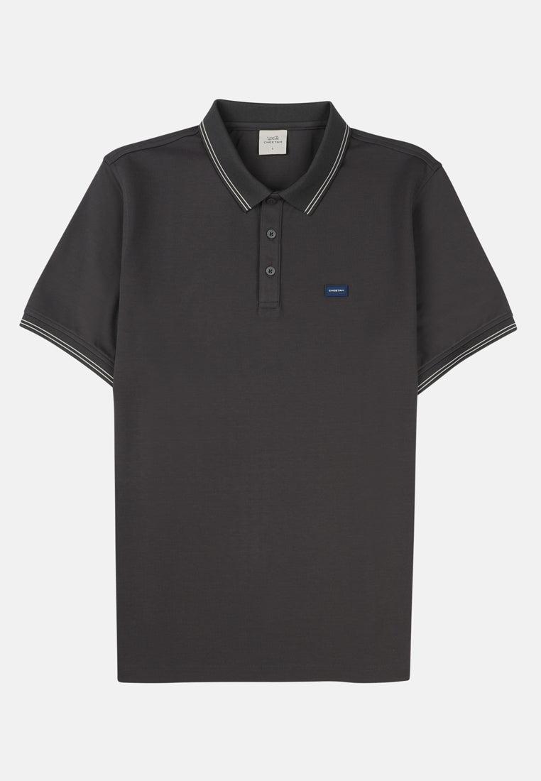Cheetah Men Regular Fit Short Sleeve Premium Cotton Polo T-Shirt - 76726