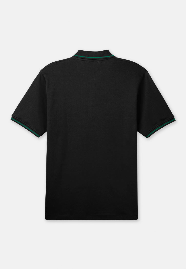 Cheetah Men Regular Fit Cotton Blend Short Sleeve Polo T-Shirt - 76842