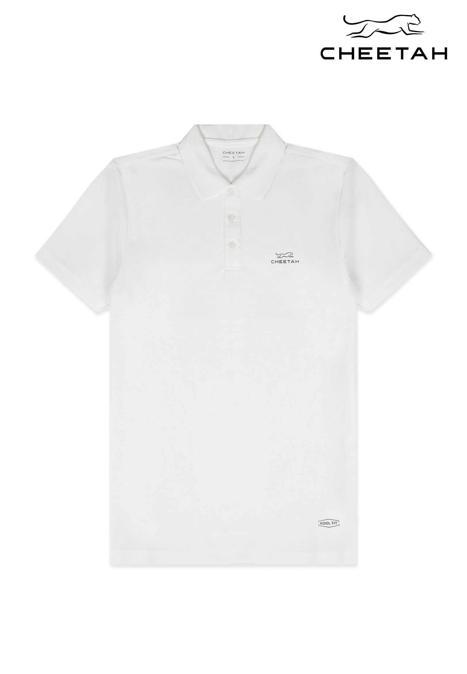 Cheetah Men Lightweight Dry Pique Polyester Short Sleeve Polo T-Shirt - 76850