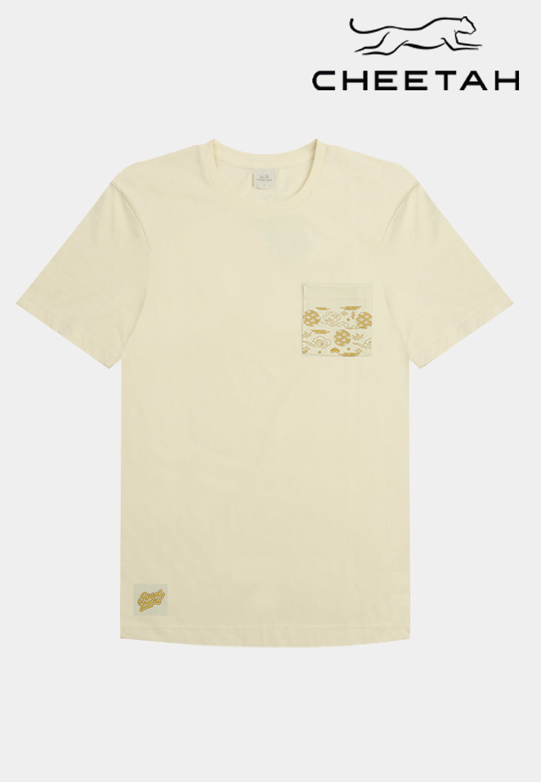 Cheetah Men CNY Regular Fit Round Neck Short Sleeve Graphic Tee - 900548