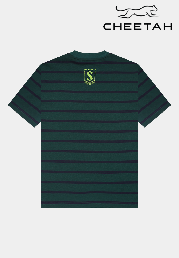 Cheetah Men Harry Potter Striped Slytherin Oversize Short Sleeve T-Shirt - 900568