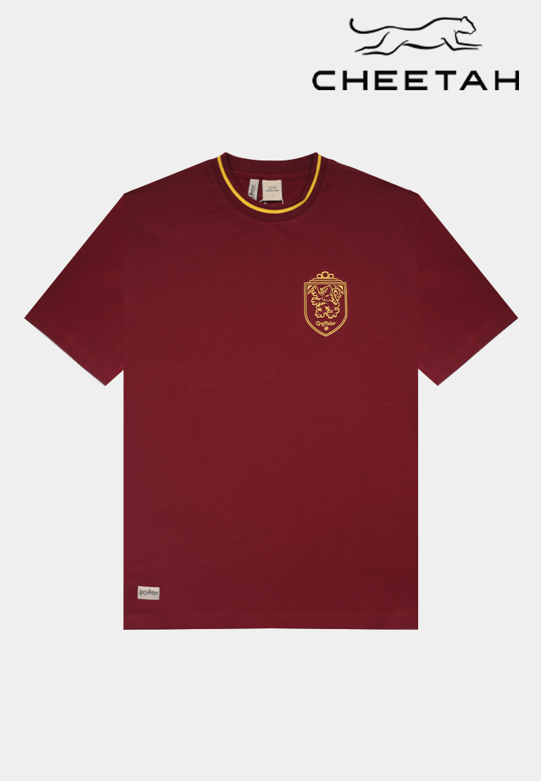 Cheetah Men Harry Potter Gryffindor Oversize Short Sleeve T-Shirt - 900580