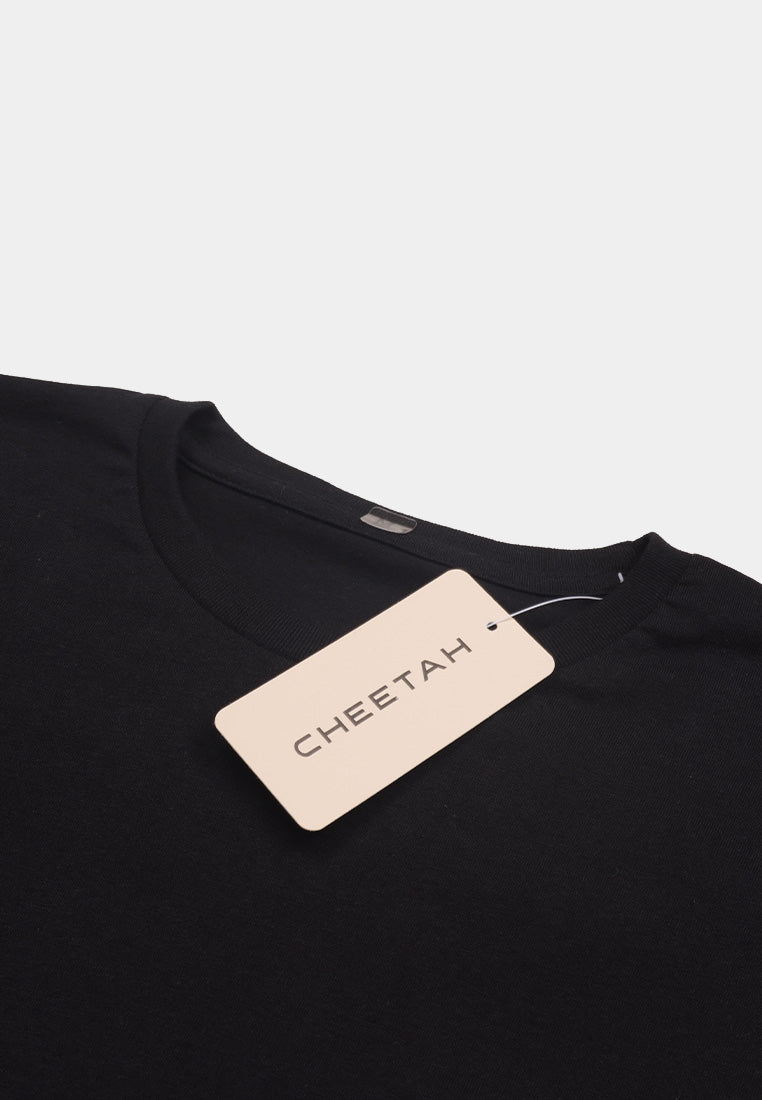 Cheetah Men Essential Regular Fit Cotton Blend Short Sleeve Basic T-Shirts - 900650