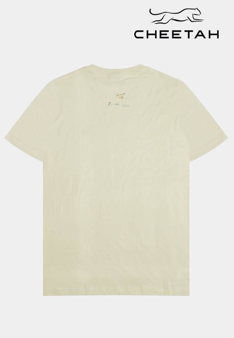 Cheetah Men x Zoo Negara Round Neck Short Sleeve Graphic Tee - 900716