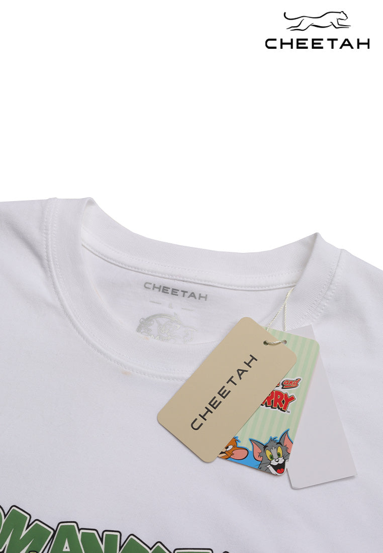 Cheetah Men Tom And Jerry HRY Regular Fit Round Neck Short Sleeve Tee - 900962