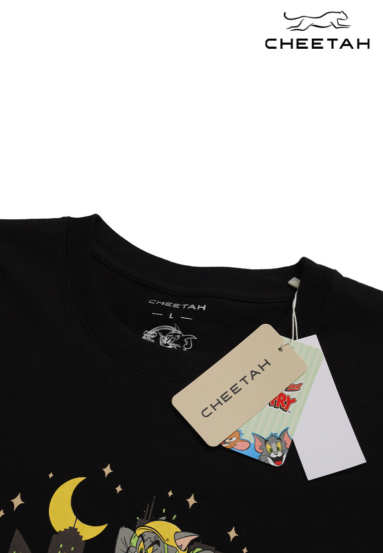 Cheetah Men Tom And Jerry HRY Regular Fit Round Neck Short Sleeve Tee - 900966