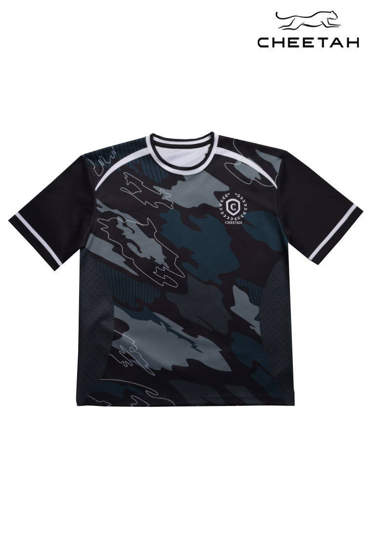 Cheetah Men Oversized Fit Lycra Interlock Short Sleeve Round Neck T-Shirt - 901032
