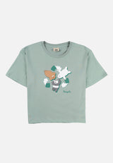 Cheetah Women We Bare Bears Sustainable Collection Loose Fit Short Sleeves T-Shirt  - CL-95906