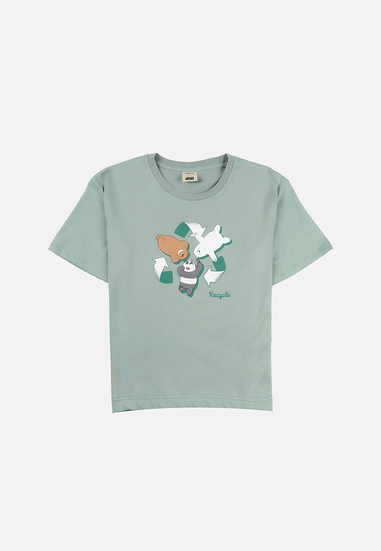 Cheetah Kids We Bare Bears Sustainable Collection Boy Regular Fit Short Sleeves Roundneck Tee  - CJ-92942