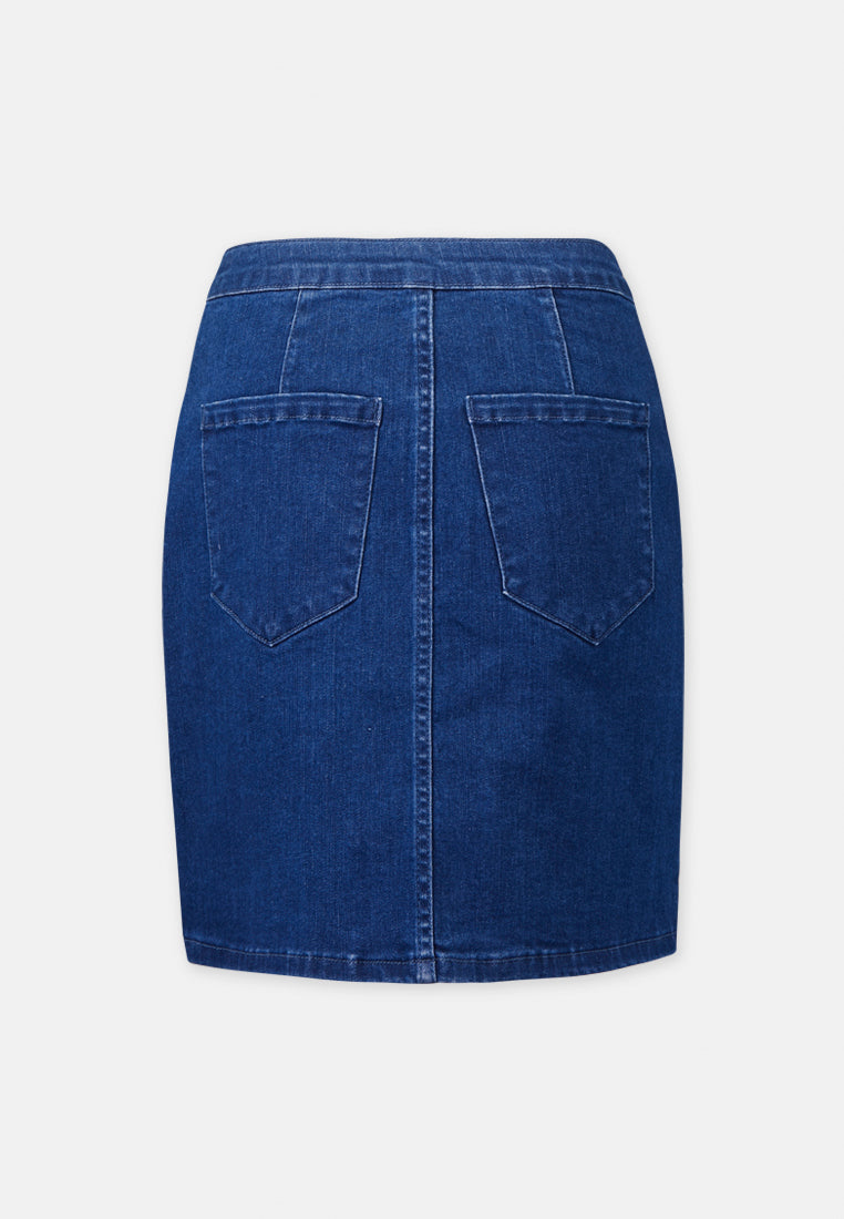 Arissa Short Denim Skirt - ARS-12096