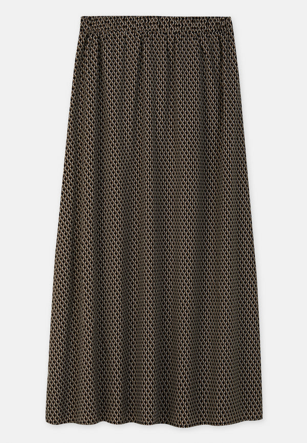 Arissa Printed Long Skirt - ARS-12102