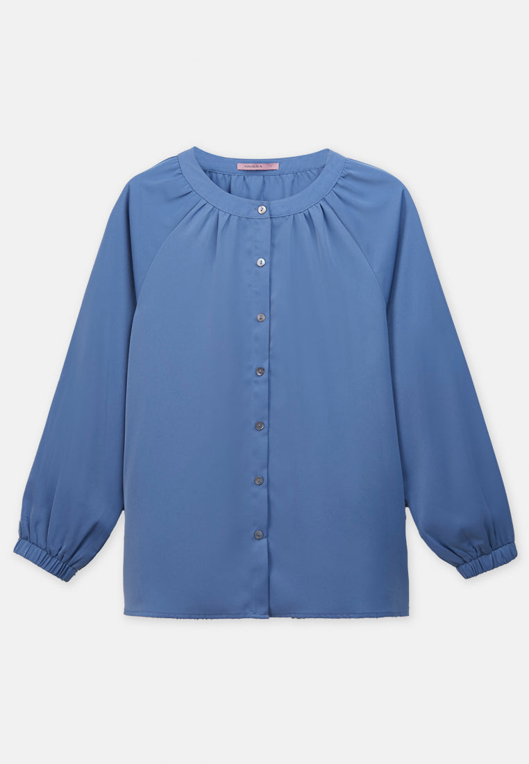 Arissa Long Raglan Sleeve Blouse - ARS-13756