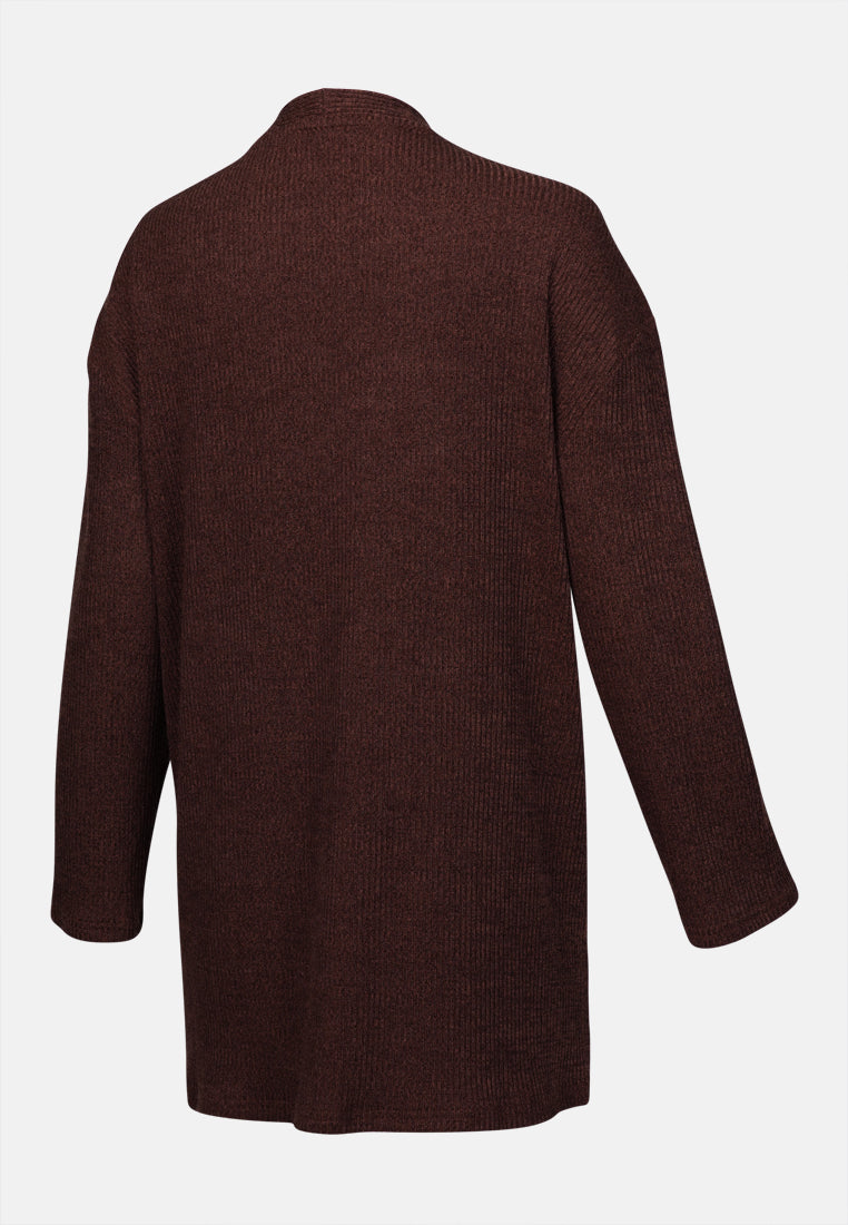 Arissa Women Loose Fit Polyester Blend Long Sleeve Cardigan - ARS-3052 (MD3)