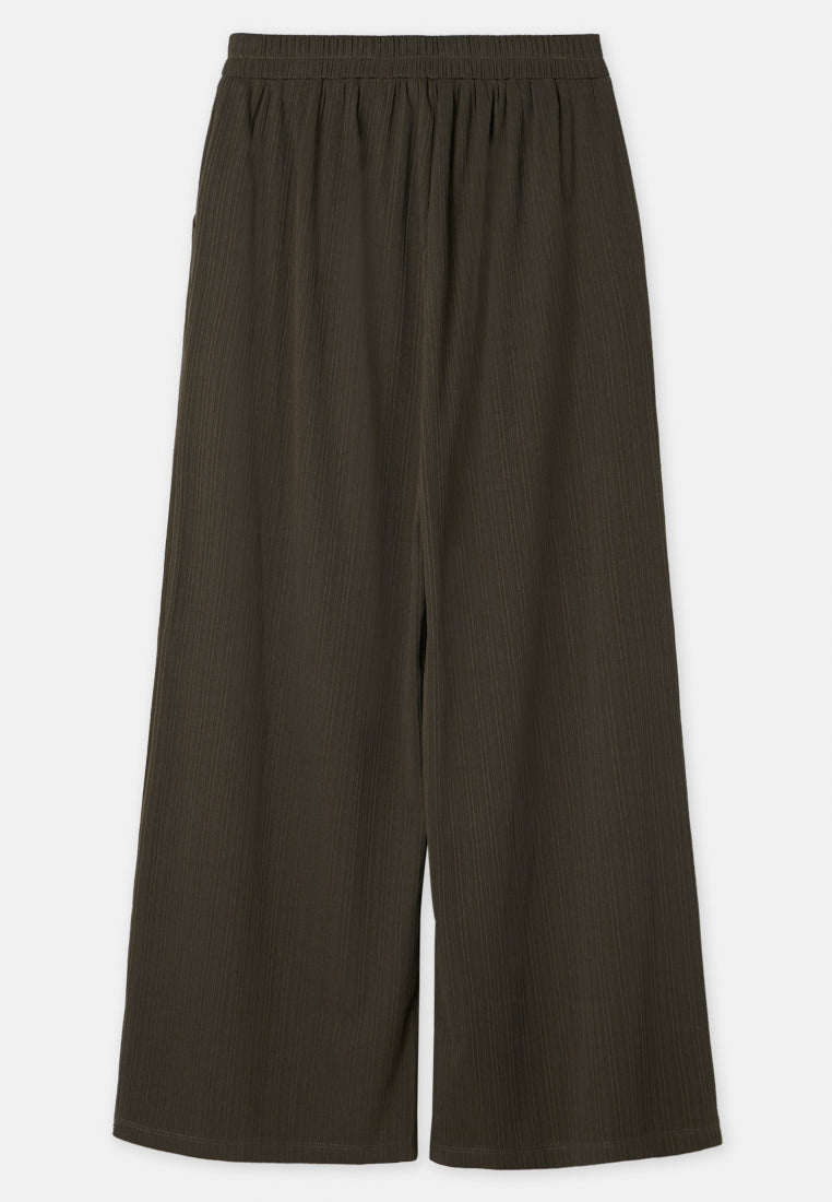 Arissa Long Palazzo Solid Tone Ribbed Texture Knit Pants - ARS-5166 (MD2)