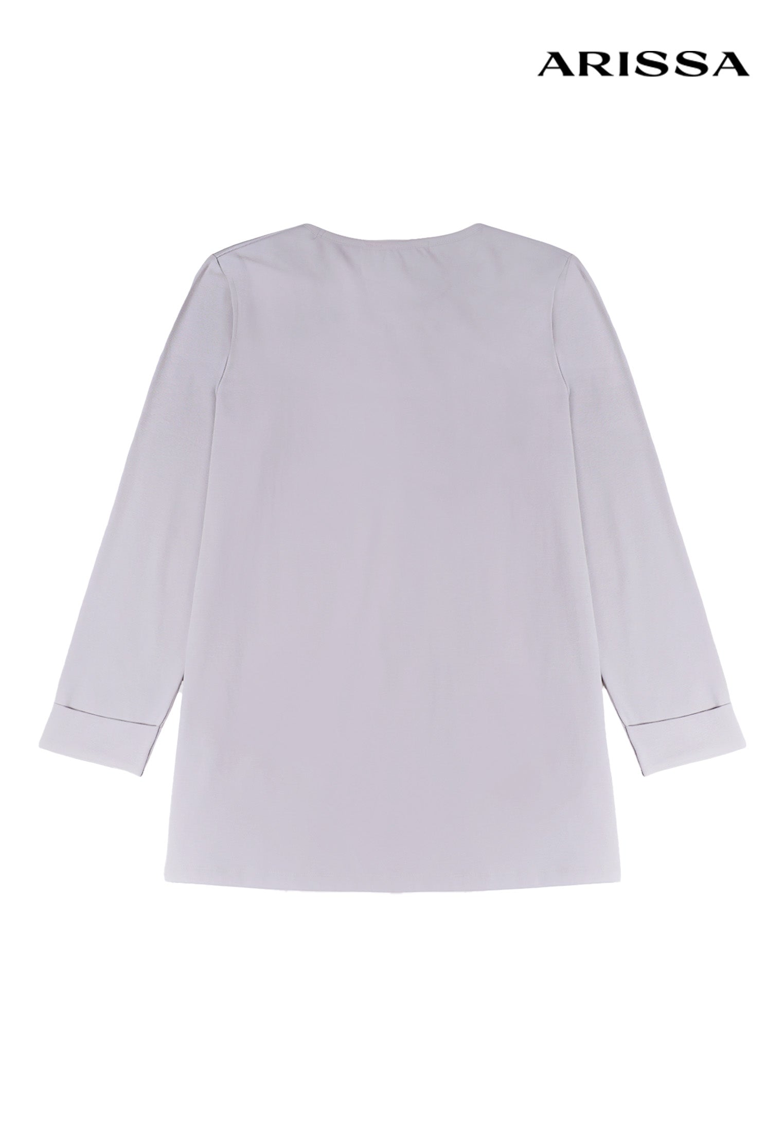 Arissa Women Regular Fit Waffle Knit Long Sleeve Round Neck Tunic Shirt - ARS-61032