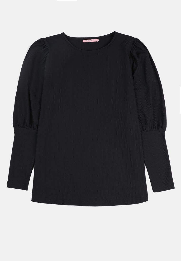 Arissa Long Balloon Sleeve Top - ARS-6888
