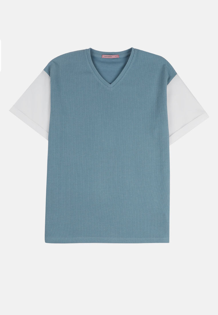 Arissa Short Sleeve Combined Top - ARS-9742