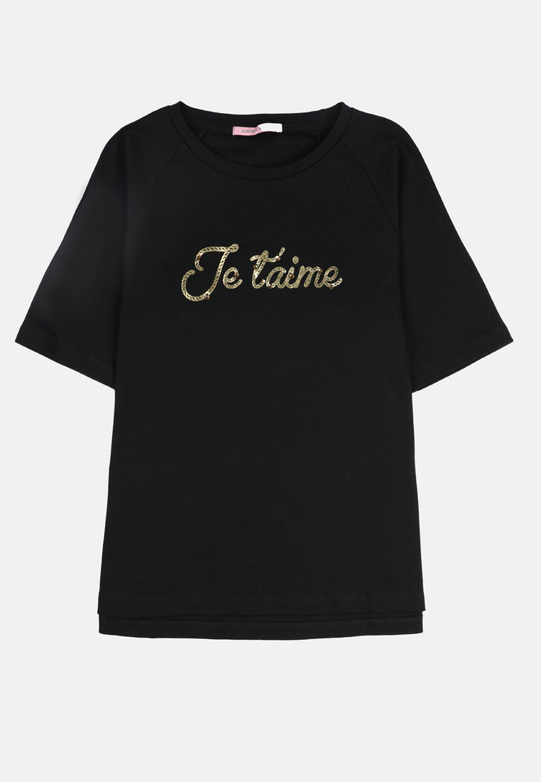 Arissa Raglan Short Sleeve Top - ARS-9748