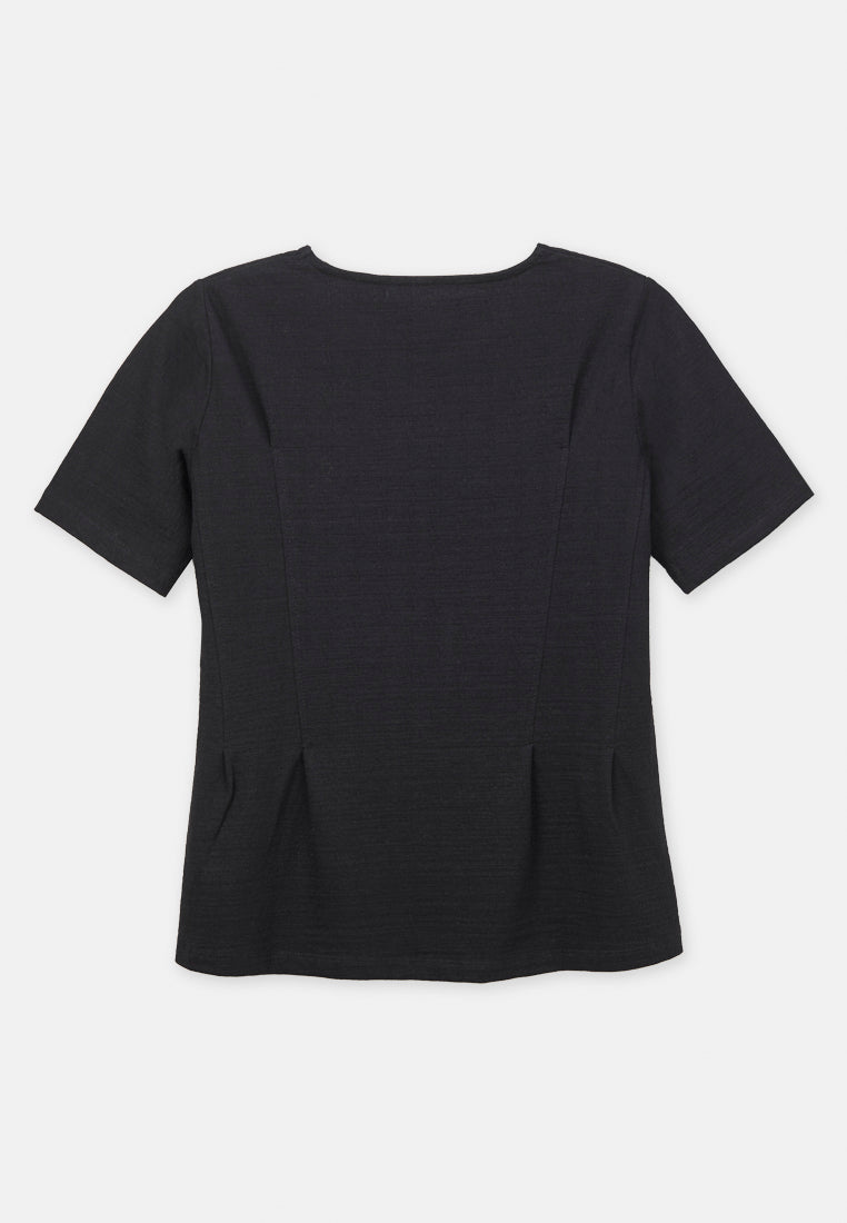 Arissa Round neck Short Sleeve Top - ARS-9752