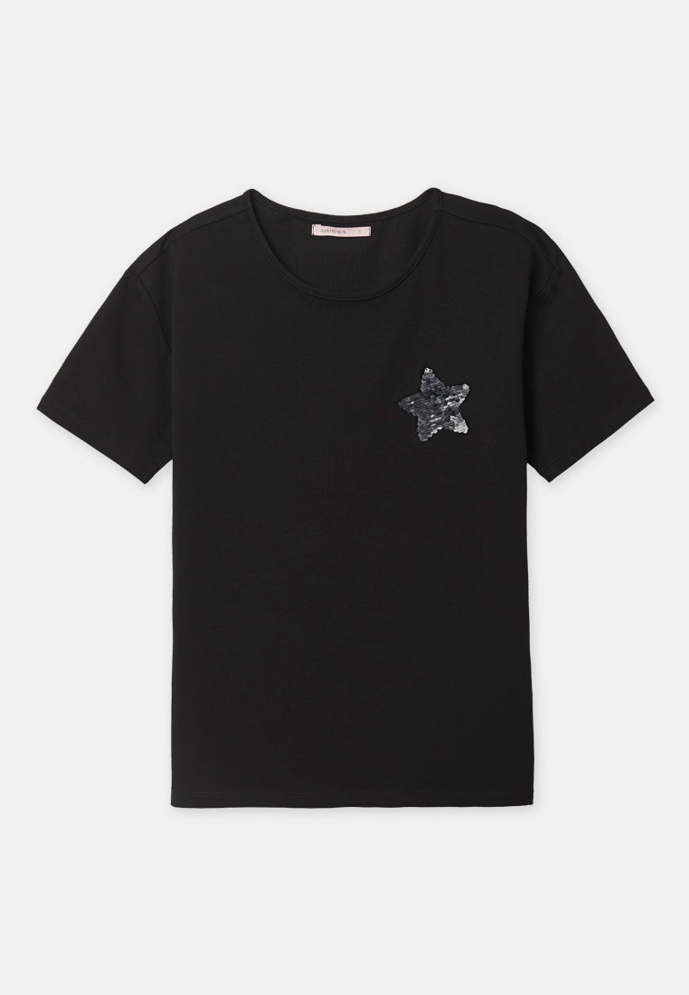 Arissa Women Regular Fit Cotton Blend Short Sleeve Top - ARS-9818