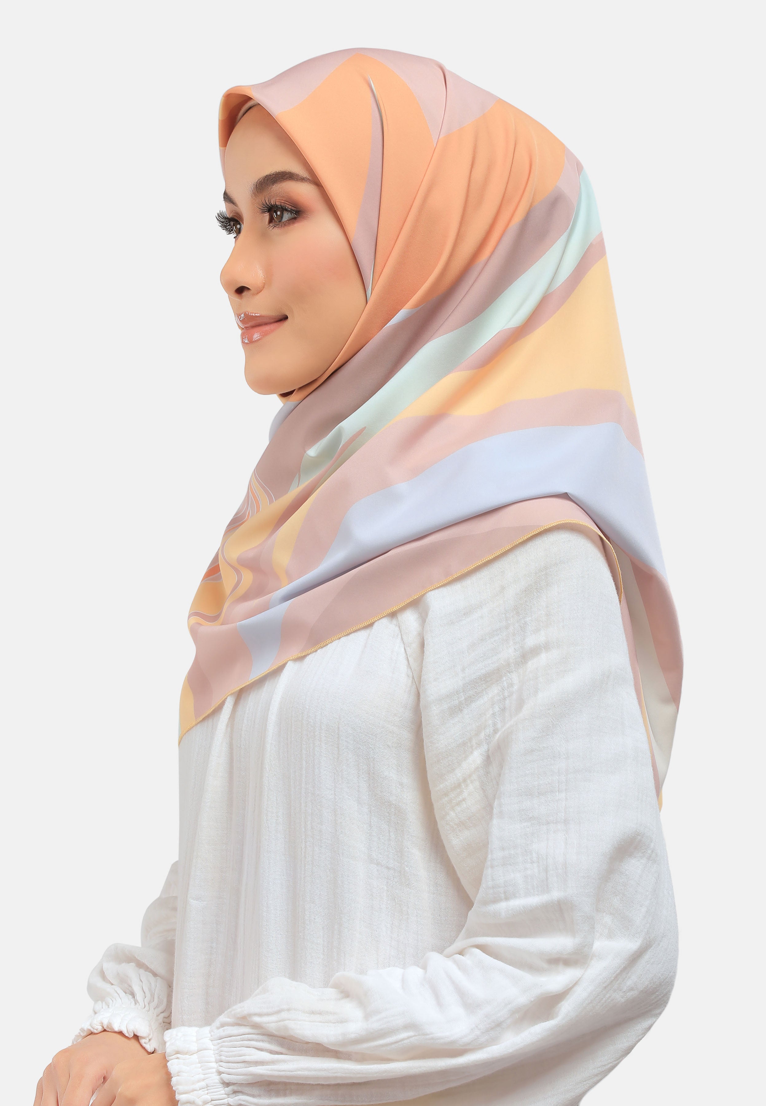 Arissa Hijab Alana Printed Square Scarf - ARS-ST11202 (MD2)