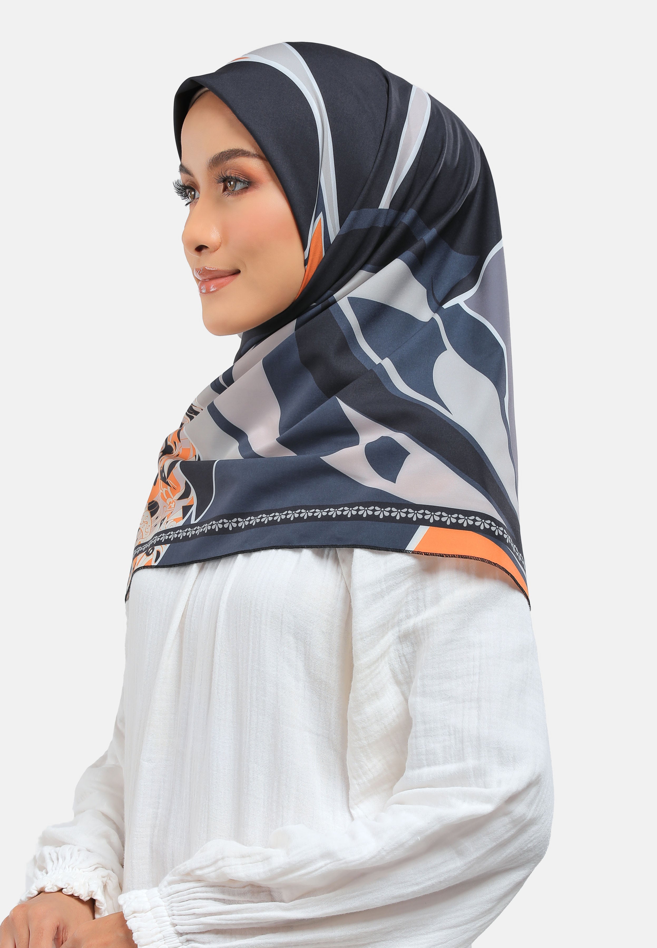 Arissa Hijab Attina Printed Square Scarf - ARS-ST11210 (MD2)