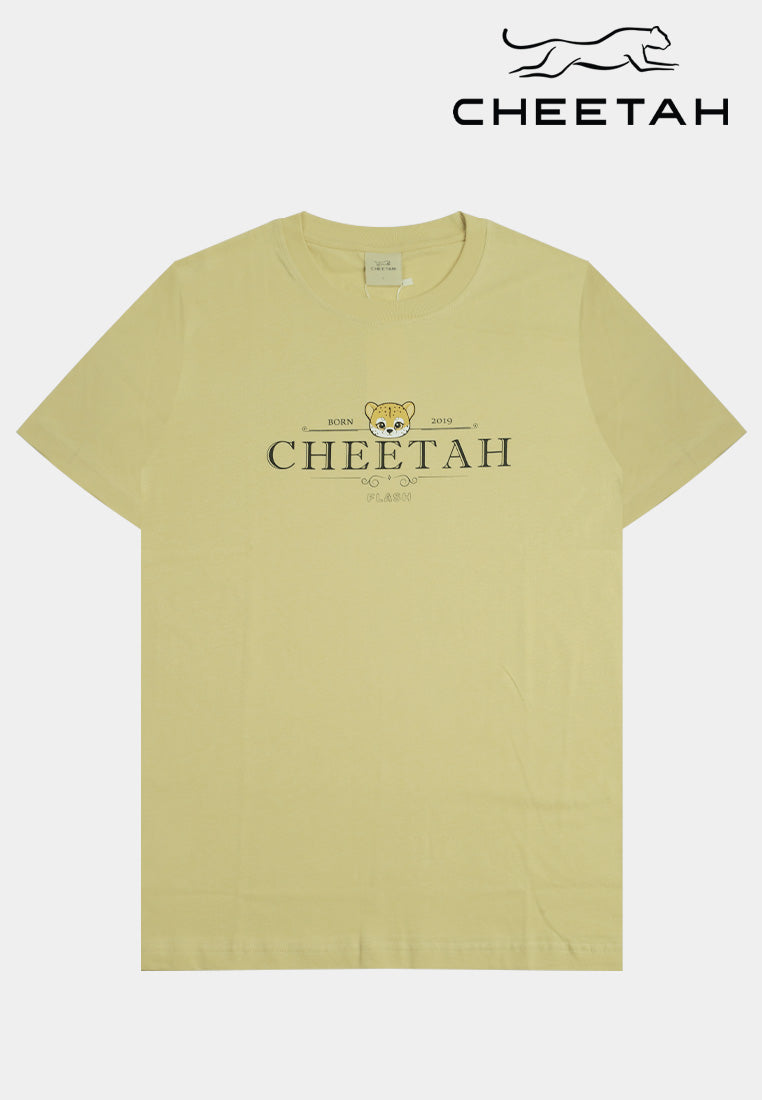 Cheetah Men x Zoo Negara Round Neck Short Sleeve Graphic Tee - 900726