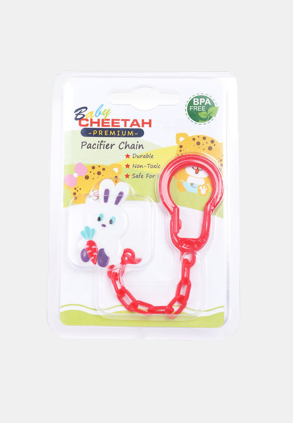 Baby Cheetah Pacifier Chain with Clip (Animal Design)- CBB-SC21096