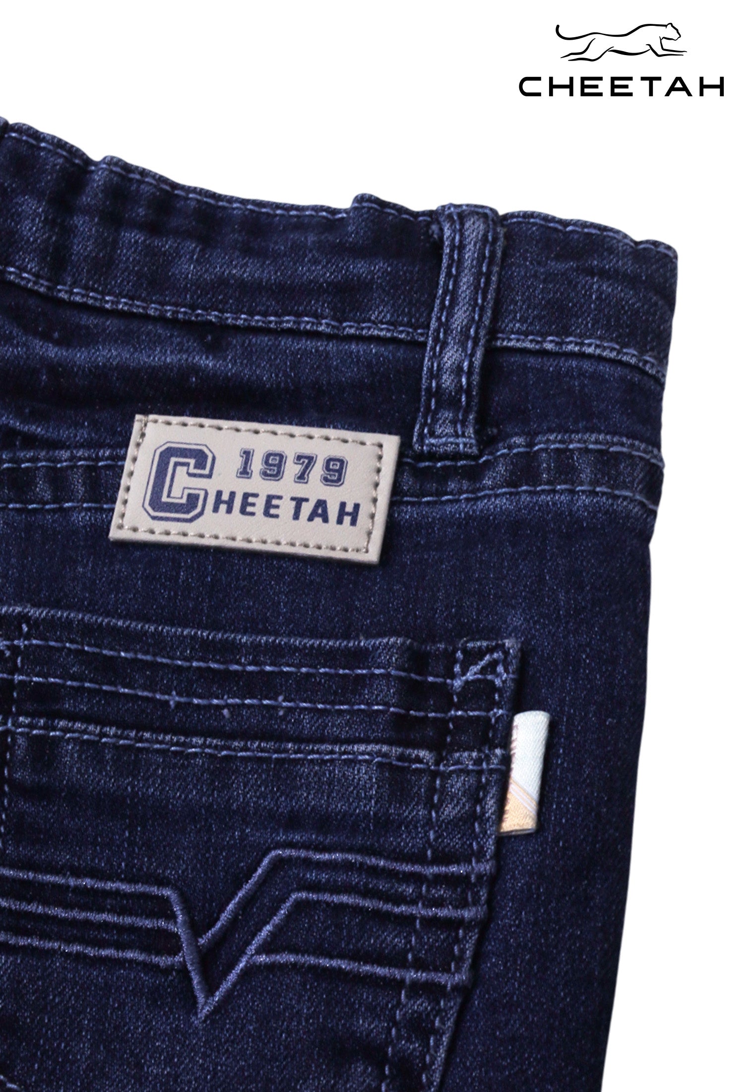 Cheetah Baby Boy Toddler Denim Long Pants - CBB-110382