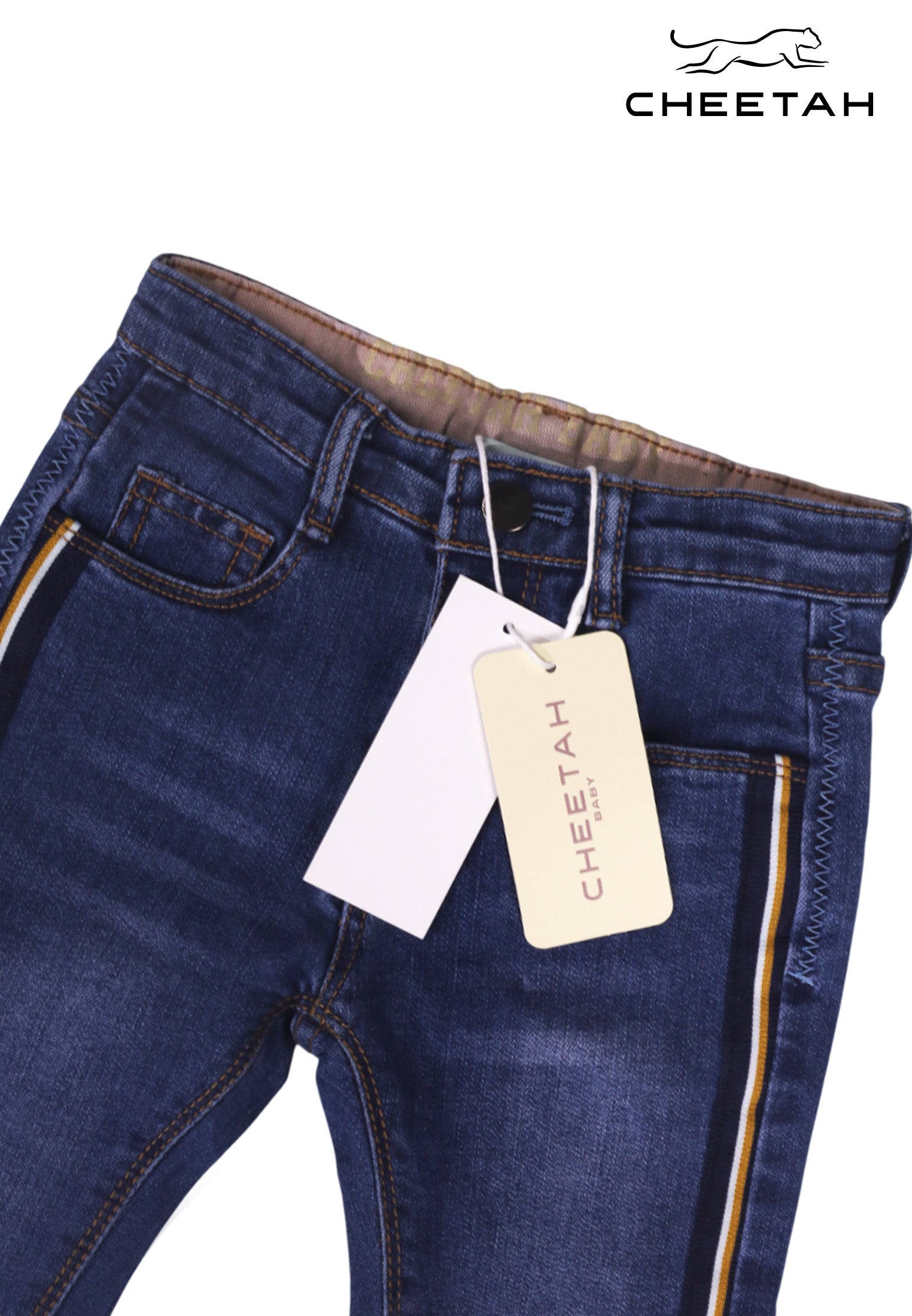 Cheetah Baby Boy Toddler Denim Long Pants - CBB-110386