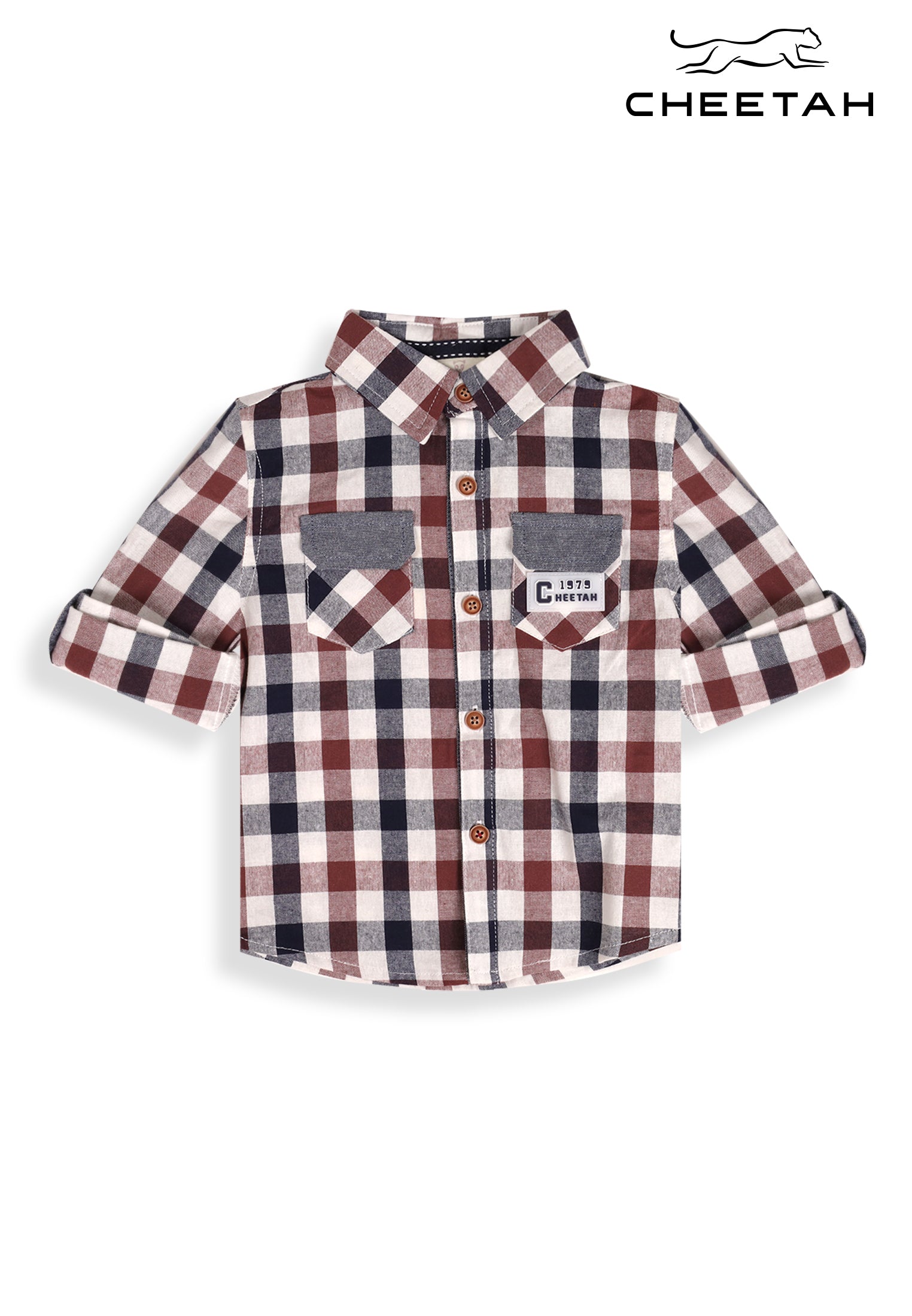 Cheetah Baby Boy Toddler Long Sleeve Shirt - CBB-130382