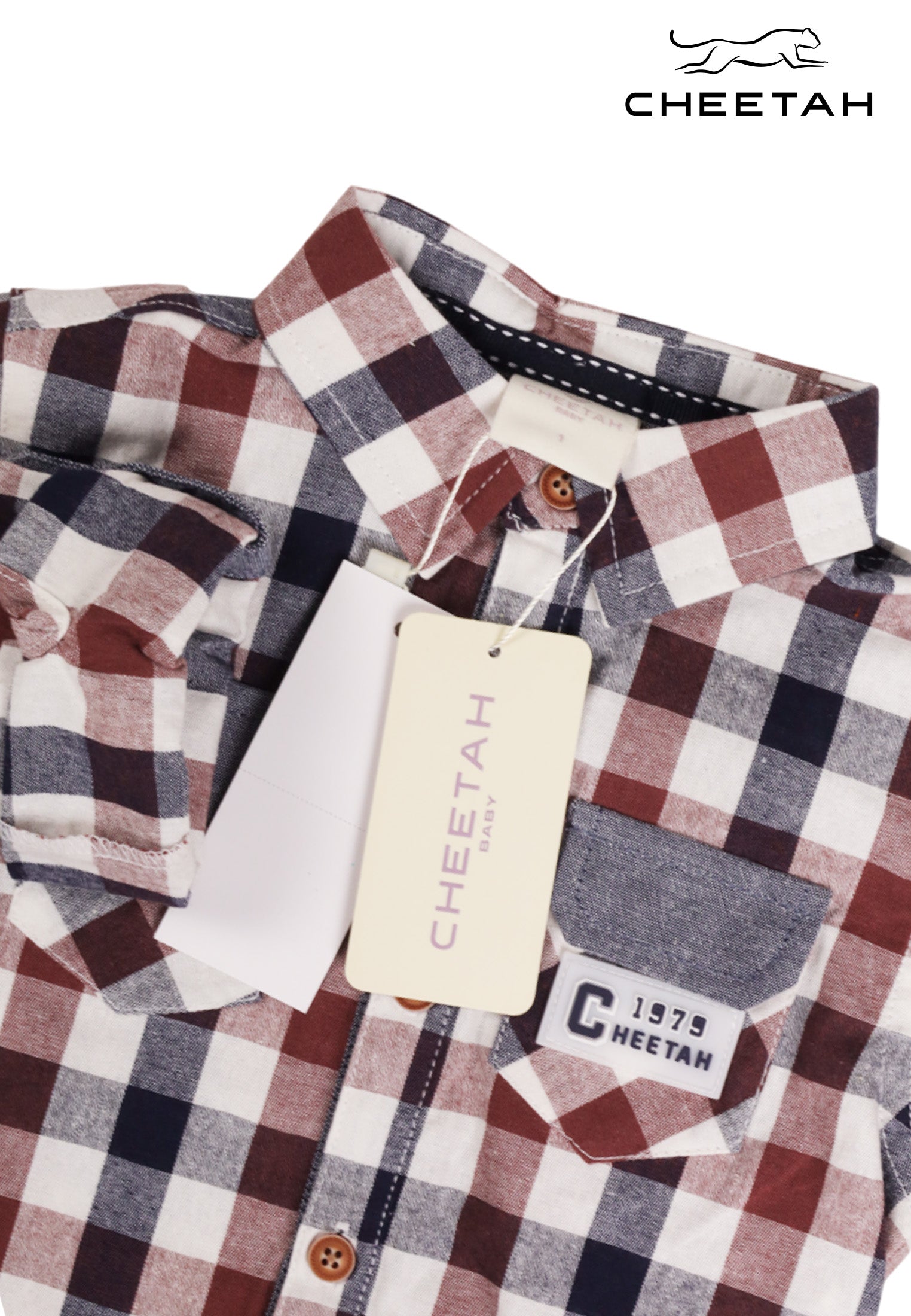 Cheetah Baby Boy Toddler Long Sleeve Shirt - CBB-130382