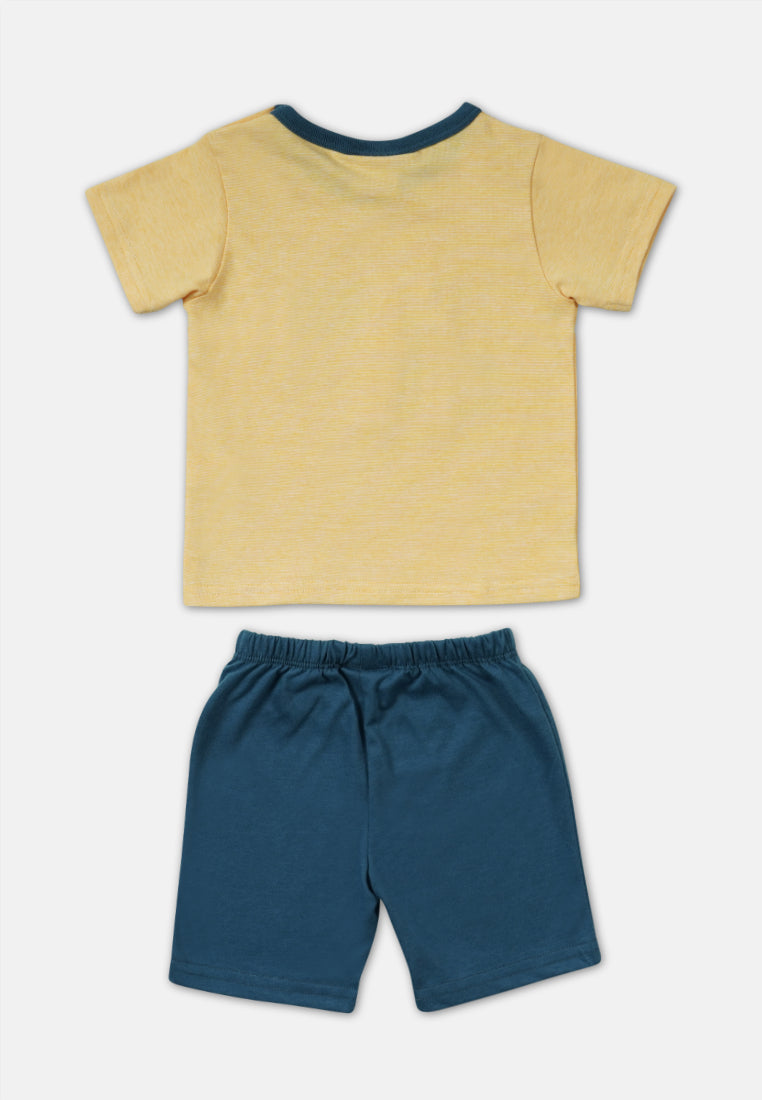 Cheetah Baby Boy Short Sleeve Suit Set - CBB-183190(F)