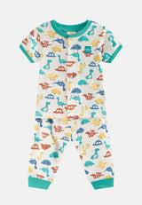 Cheetah Baby Boy Short Sleeves Suit Set - CBB-183318(F)