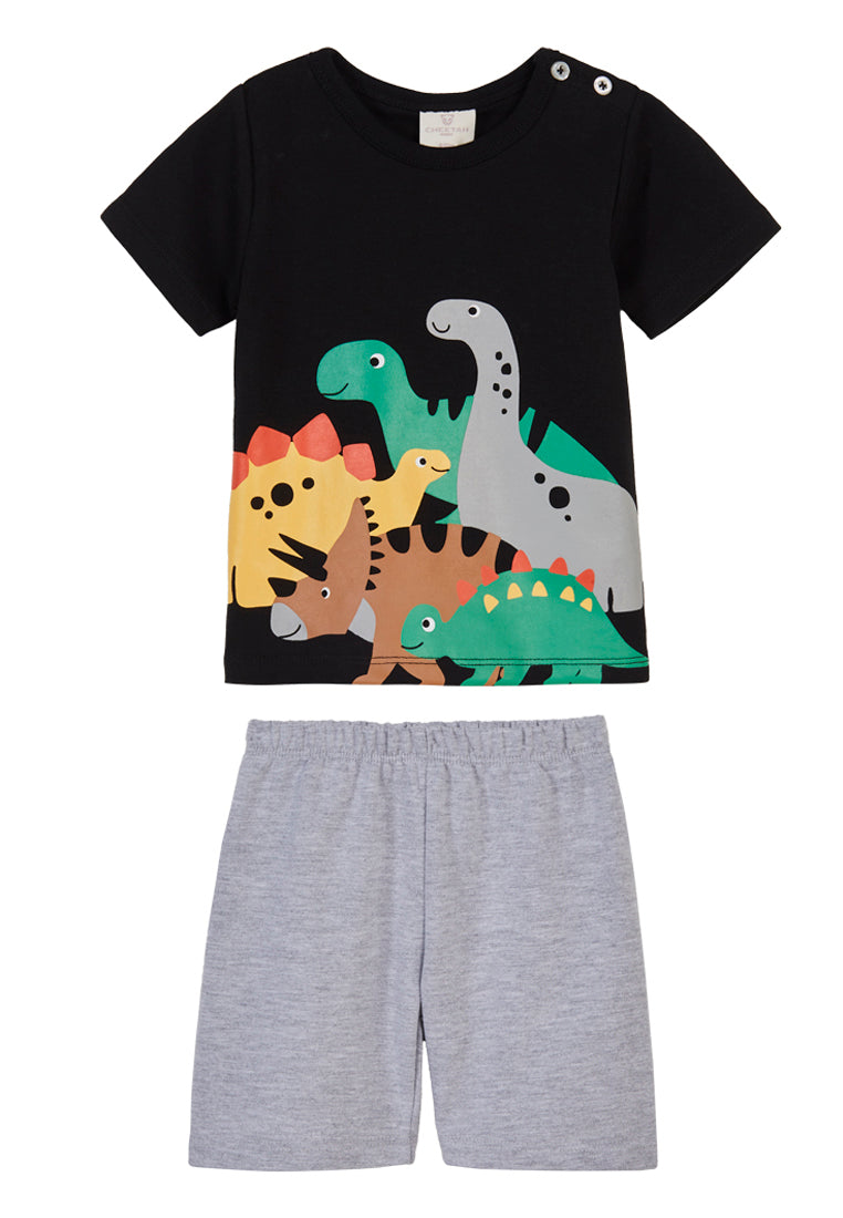 Cheetah Baby Boy Short Sleeve Suit Set - CBB-183778(F)