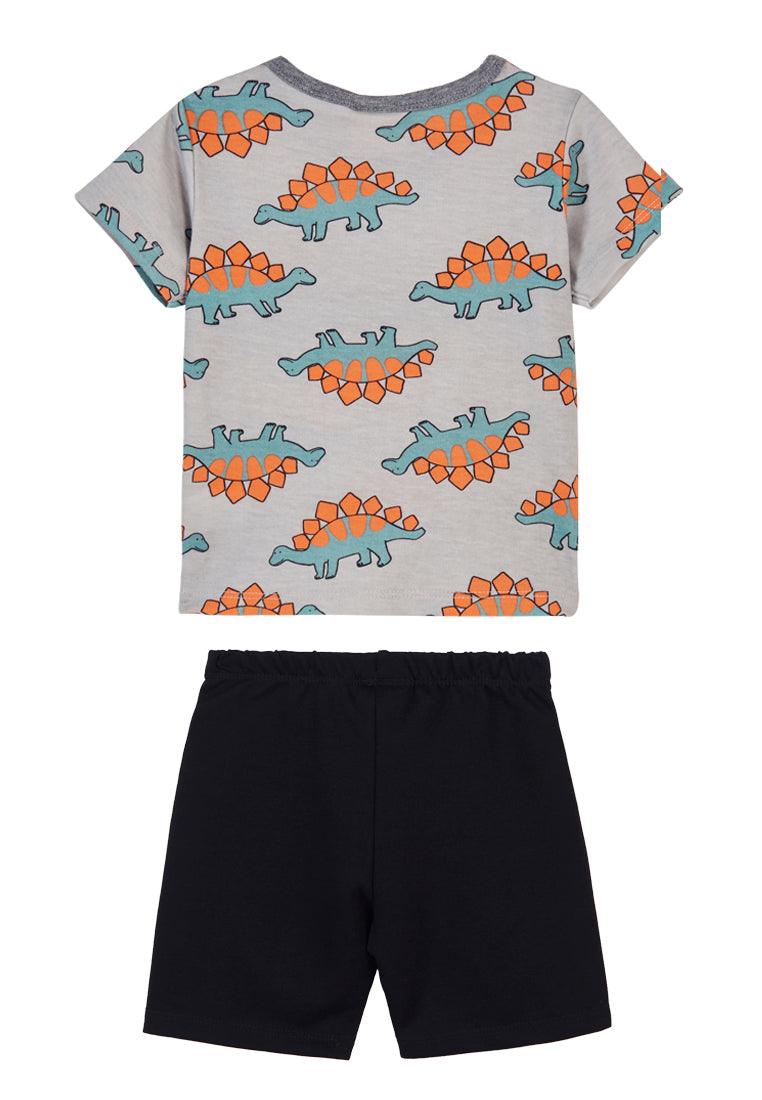 Cheetah Baby Boy Short Sleeve Suit Set - CBB-183798(F)