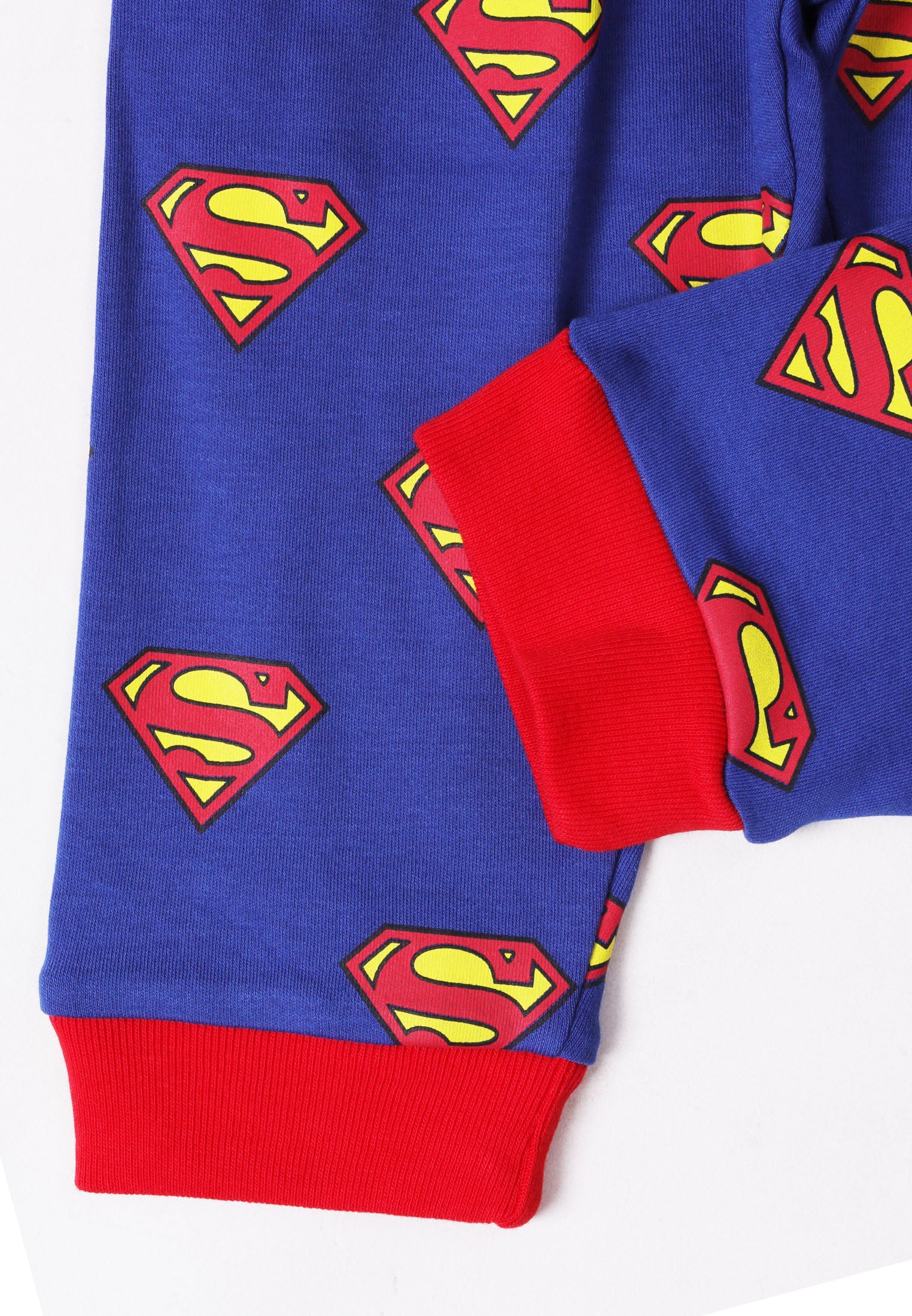 Cheetah Baby Boy DC Superman Toddler Cotton Blend Long Sleeve Suit Set Pyjamas - CBB-183820