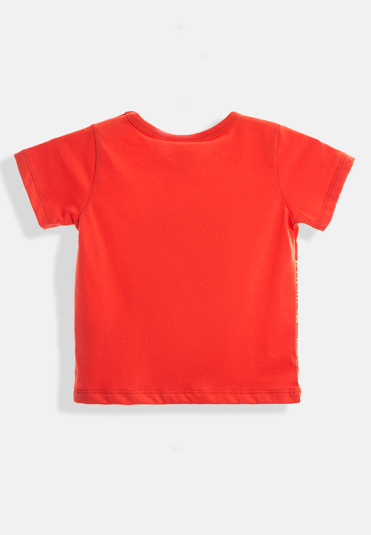 Cheetah Baby Toddler Boy Short Sleeve Roundneck T-Shirt - CBB-9558