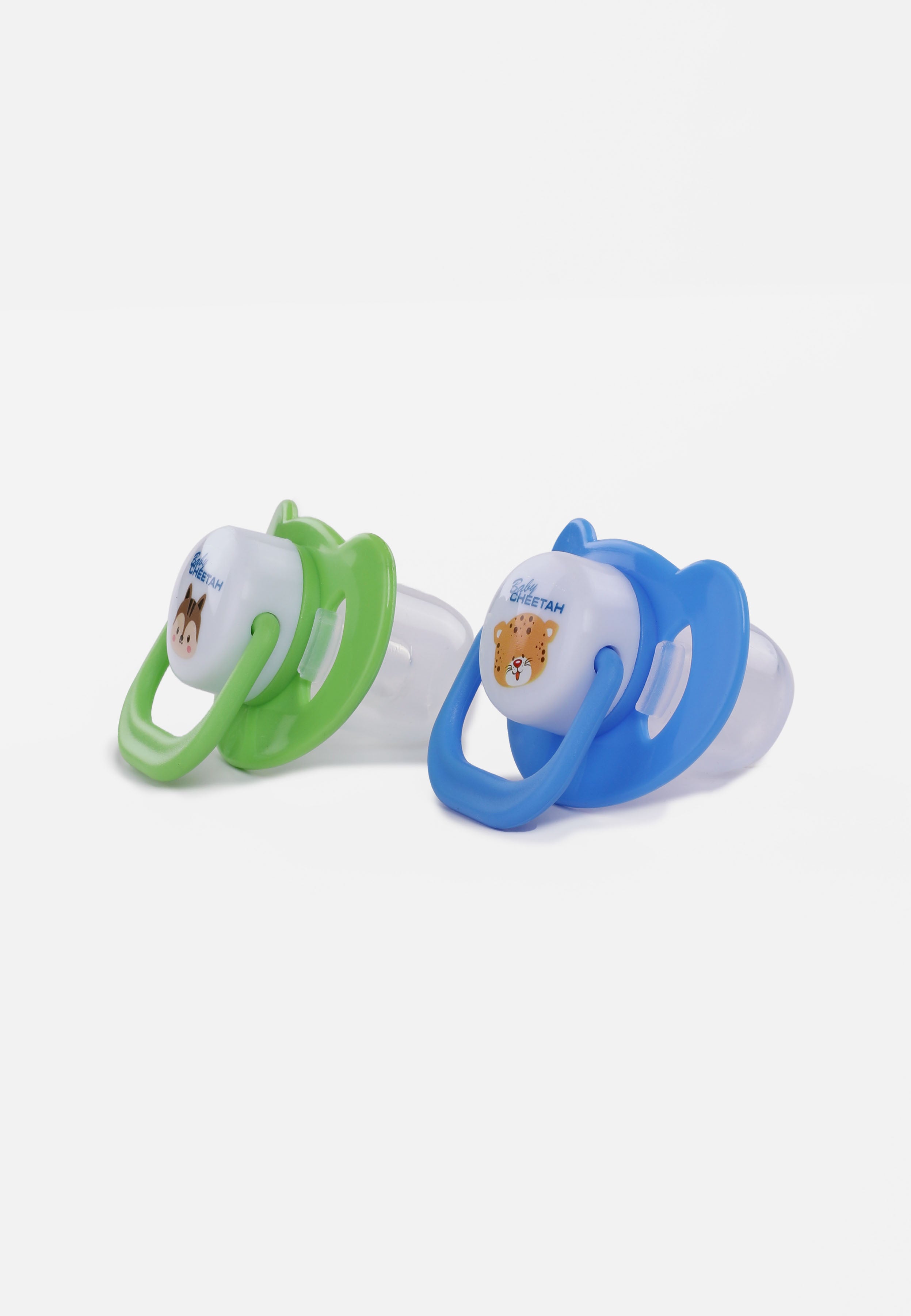Baby Cheetah Soother with Case (2 IN 1) - Oval Teats (0-6M) - CBB-ST21100