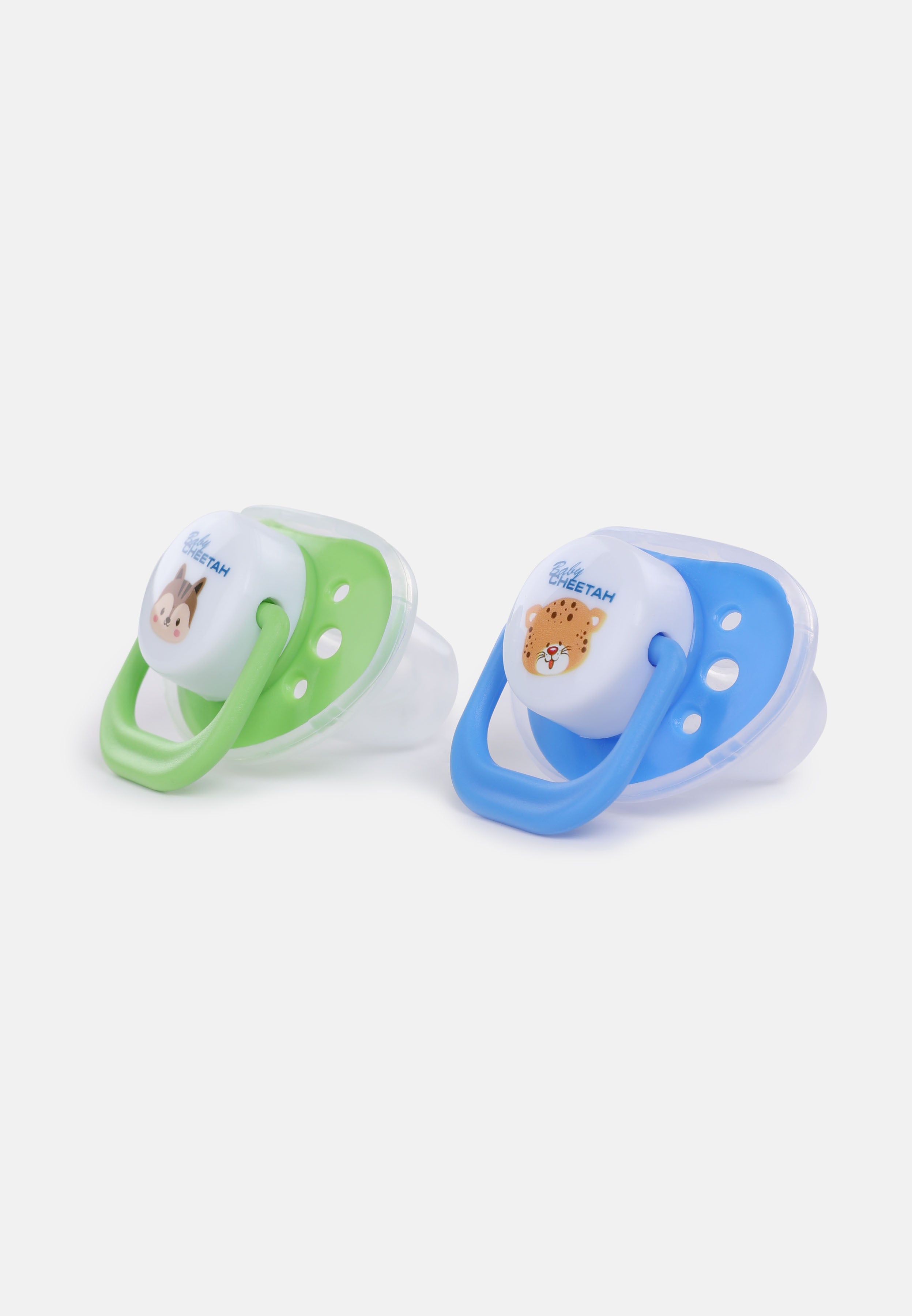 Baby Cheetah Soother with Case (2 IN 1) - Orthodontic Teats (6M+) - CBB-ST21112