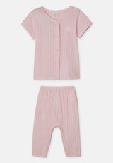 Cheetah Baby Girl Short Sleeves Suit Set - CBG-183376(F)