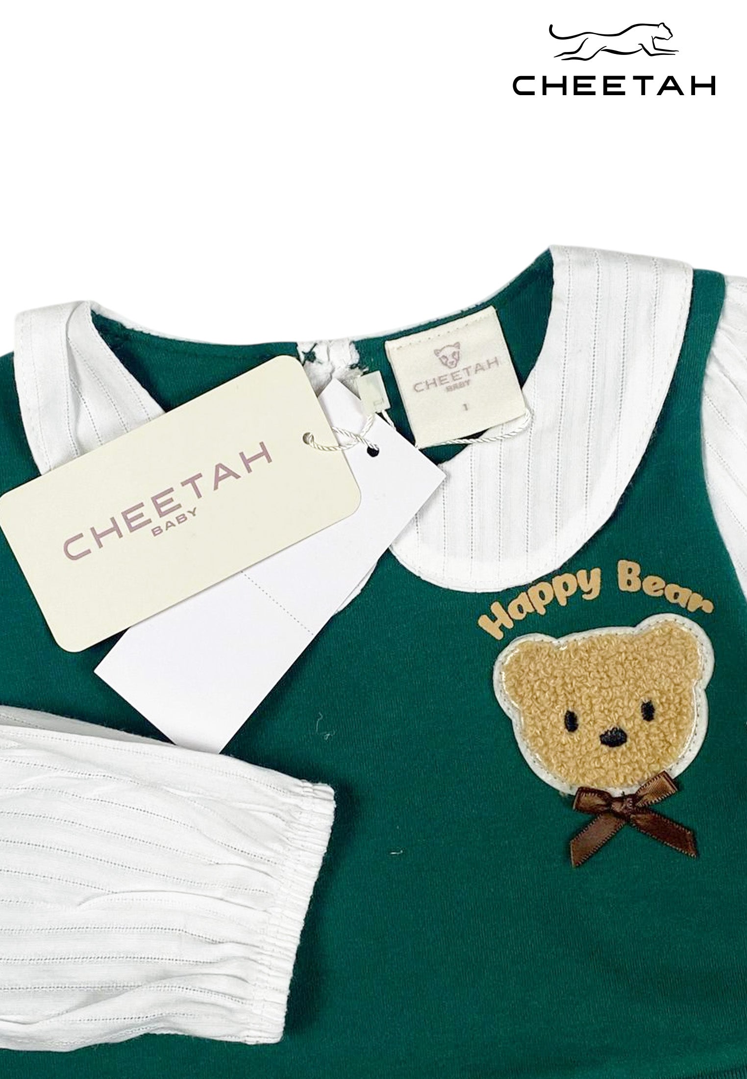 Cheetah Baby Girl Long Sleeve Suit Set - CBG-183716