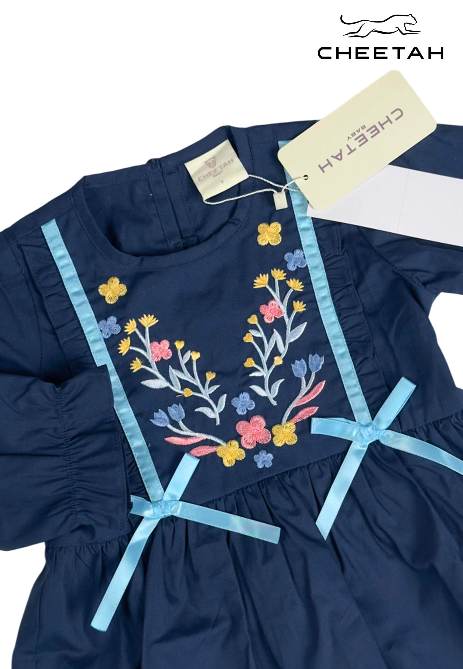 Cheetah Baby Girl Long Sleeve Suit Set - CBG-183728
