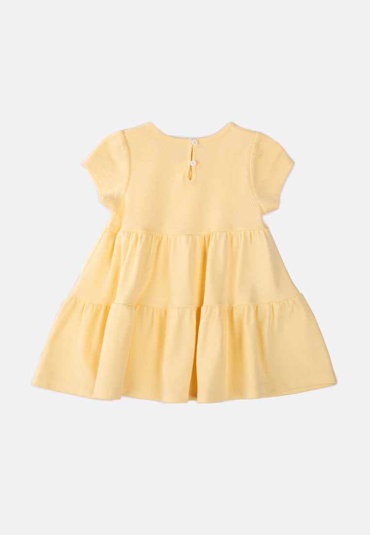 Baby Cheetah Girl Regular Fit Casual Style Short Sleeve Dress 224 - CBG-190230