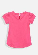 Cheetah Baby Toddler Girl Short Sleeve Roundneck T-Shirt - CBG-9568